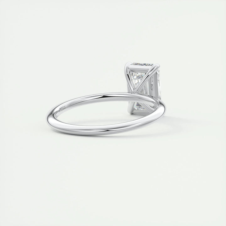 2ct Emerald F- VS1 Lag Grown Diamond Solitaire Engagement Ring