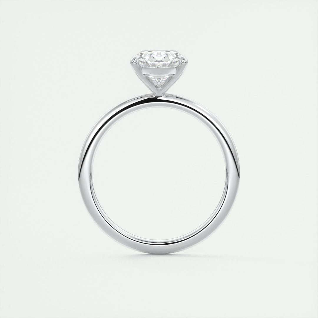 2ct Oval F- VS1 Lag Grown Diamond Solitaire Engagement Ring