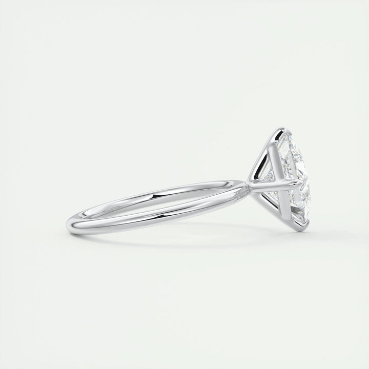 2ct Princess F- VS1 Lag Grown Diamond Solitaire Engagement Ring
