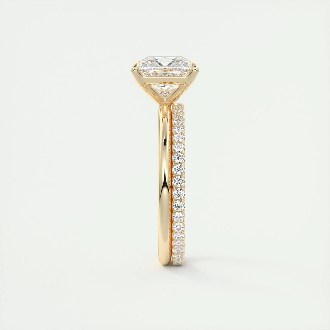 2ct Princess F- VS1 Lag Grown Diamond Solitaire Engagement Ring