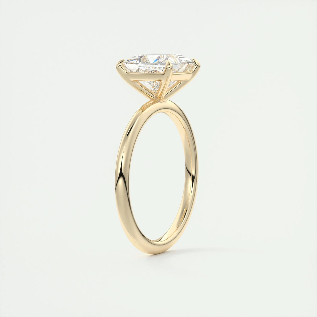 2ct Princess F- VS1 Lag Grown Diamond Solitaire Engagement Ring