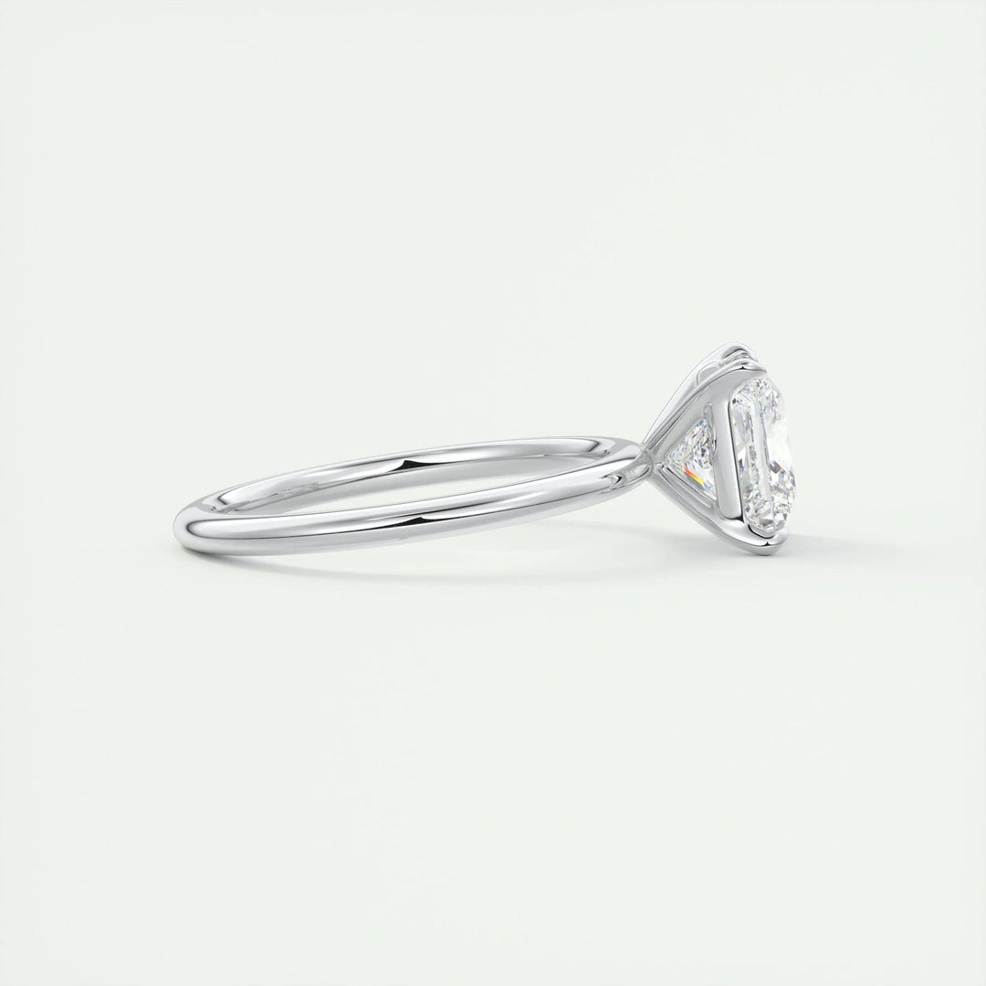 2ct Princess F- VS1 Lag Grown Diamond Solitaire Engagement Ring