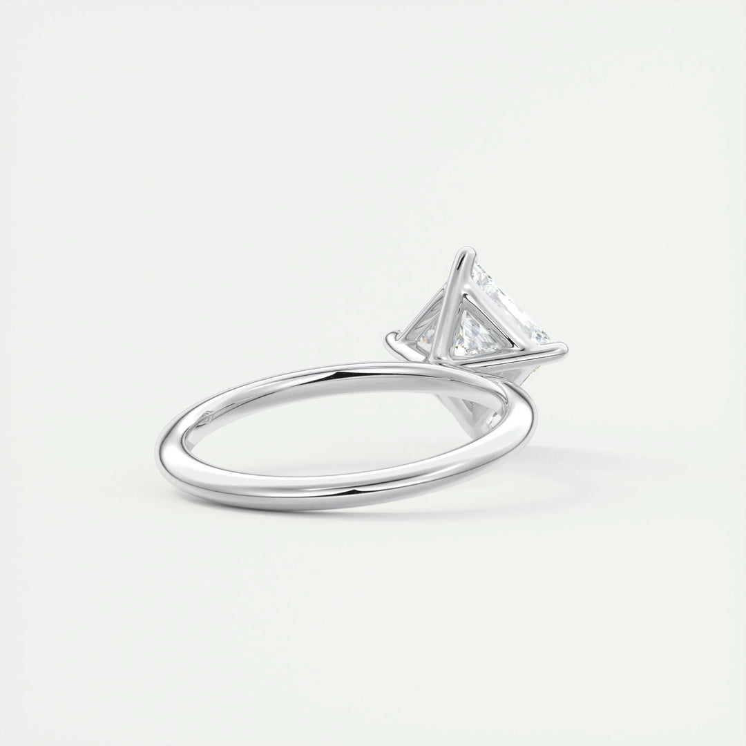 2ct Princess F- VS1 Lag Grown Diamond Solitaire Engagement Ring