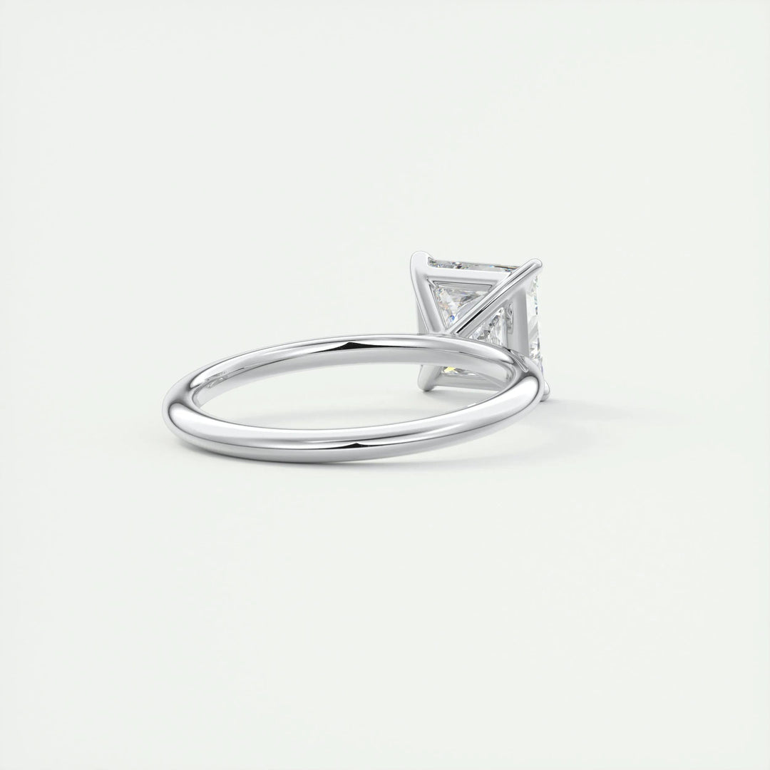 2ct Princess F- VS1 Lag Grown Diamond Solitaire Engagement Ring
