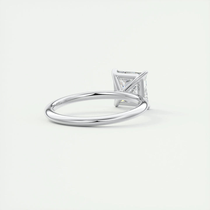 2ct Princess F- VS1 Lag Grown Diamond Solitaire Engagement Ring