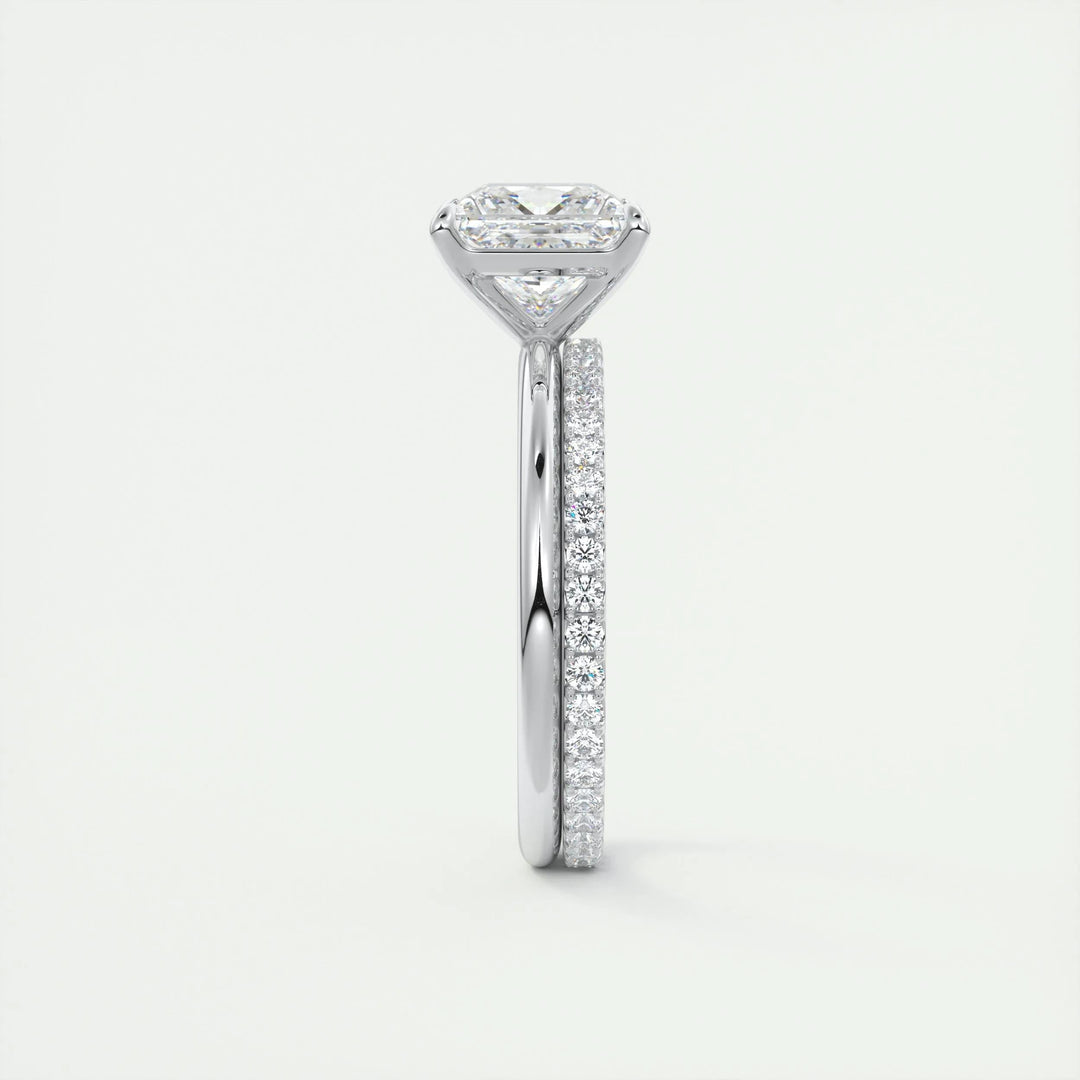 2ct Princess F- VS1 Lag Grown Diamond Solitaire Engagement Ring