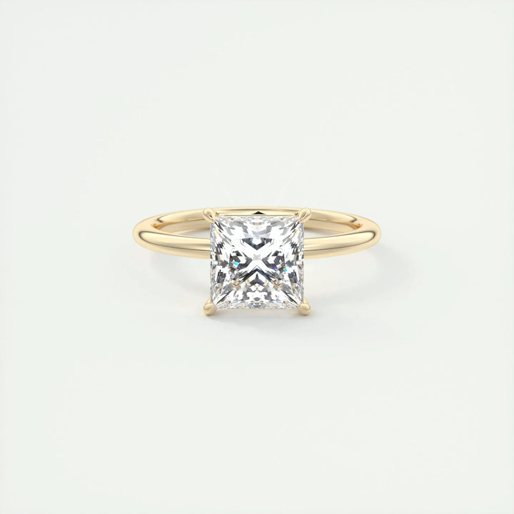 2ct Princess F- VS1 Lag Grown Diamond Solitaire Engagement Ring
