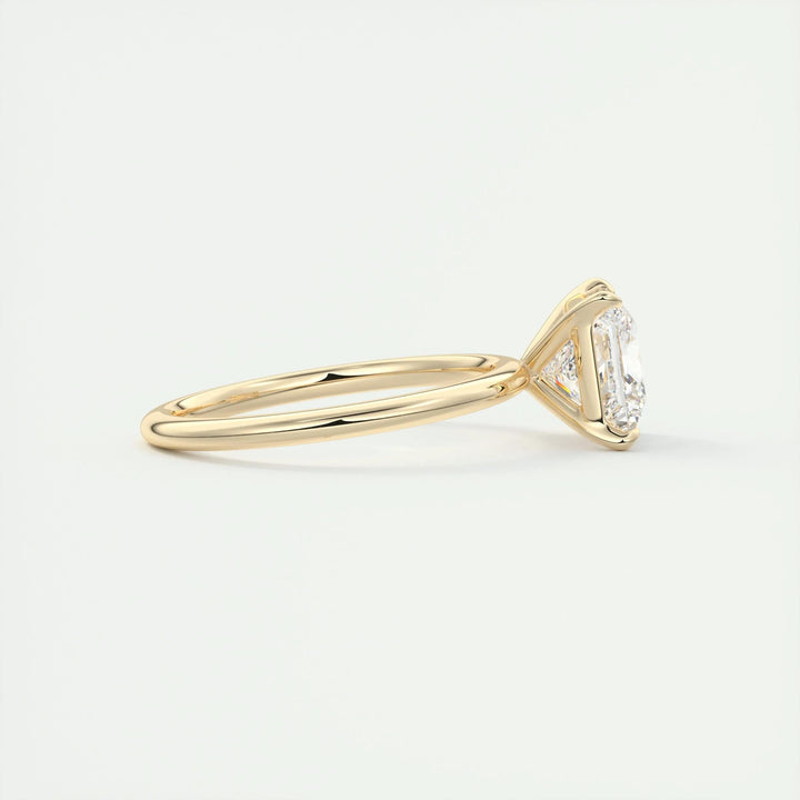 2ct Princess F- VS1 Lag Grown Diamond Solitaire Engagement Ring
