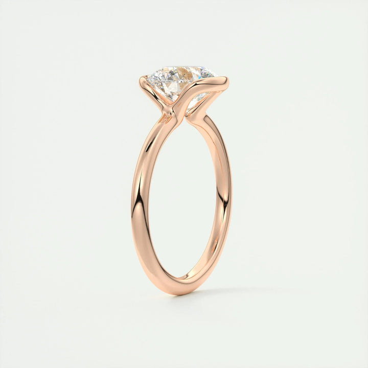 2ct Round Cut F- VS1 Lab Grown Diamond Solitaire Engagement Ring
