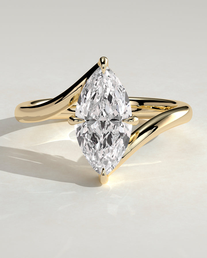 2ct Marquise Bypass Engagement Ring