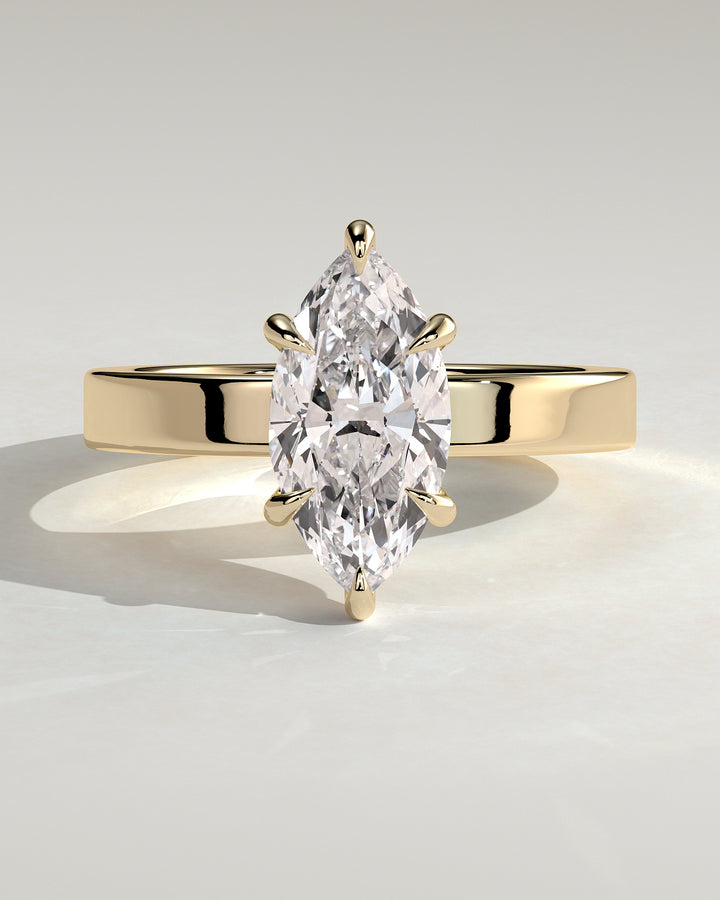 2ct Marquise Hidden Halo Engagement Ring