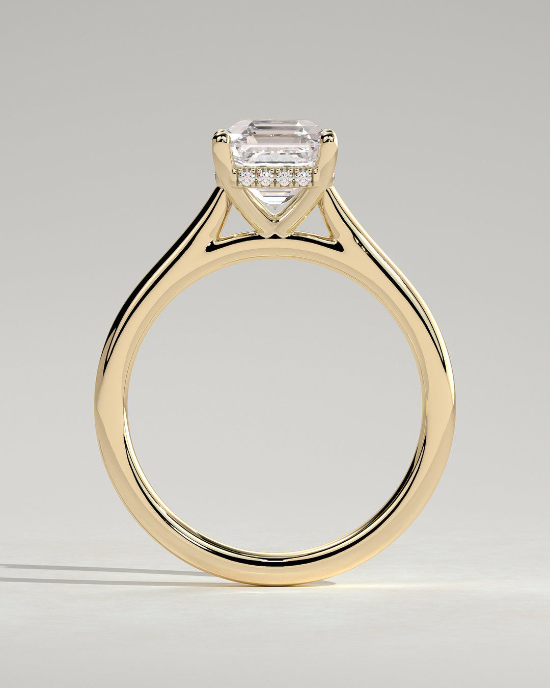 2ct asscher diamond engagement ring
