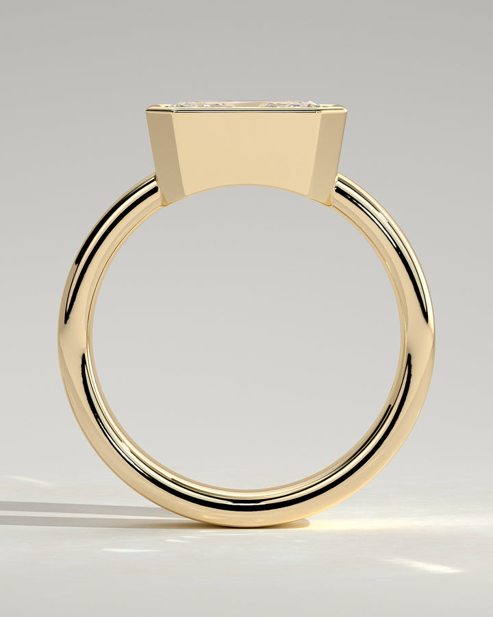 2ct east-west radiant engagement ring