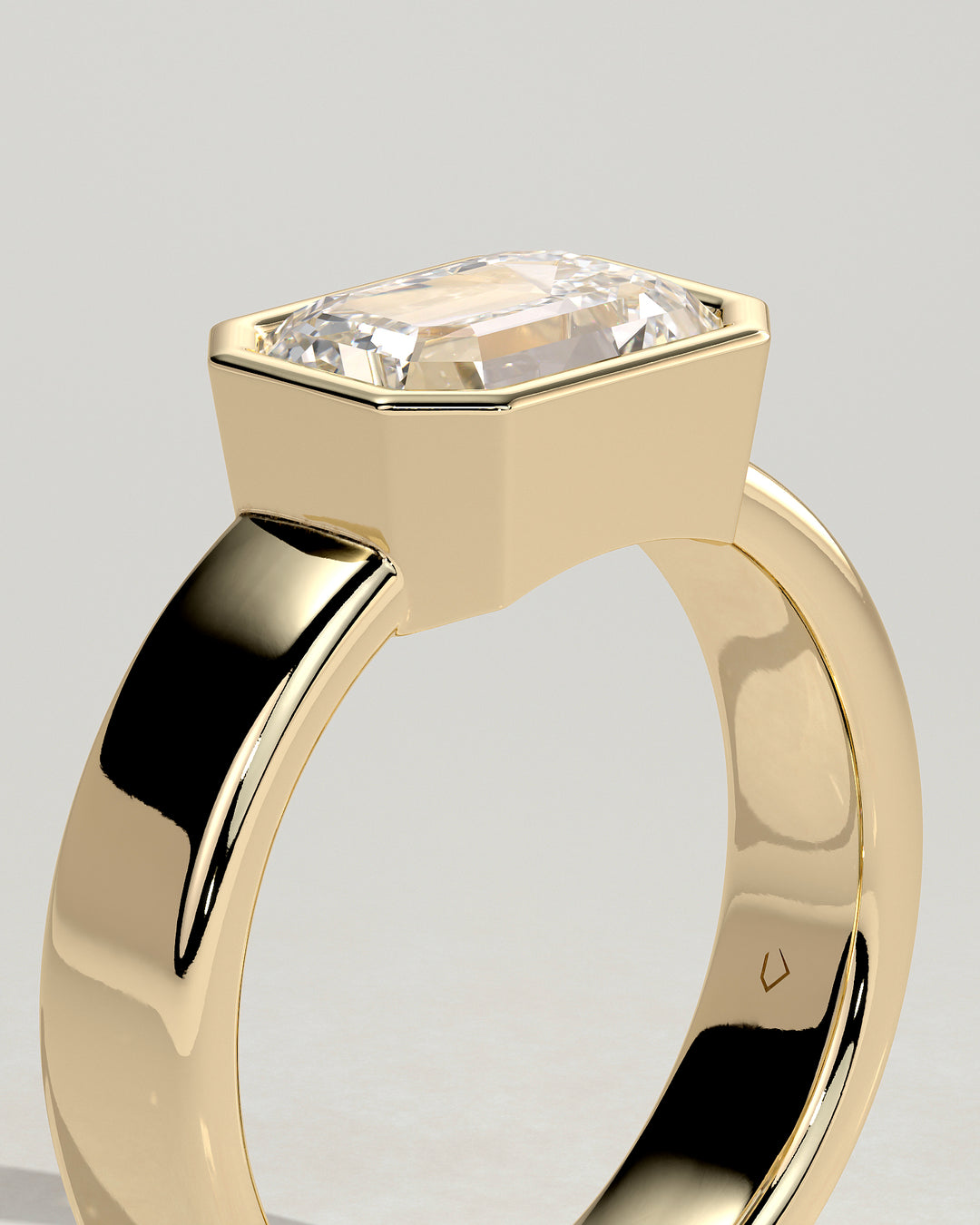 2ct east west emerald engagement ring,