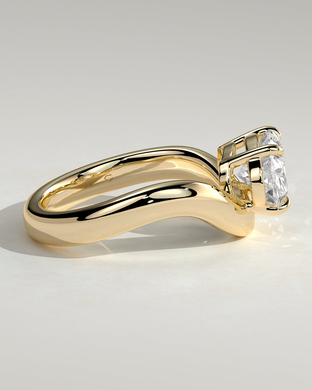 2ct east west oval engagement ring