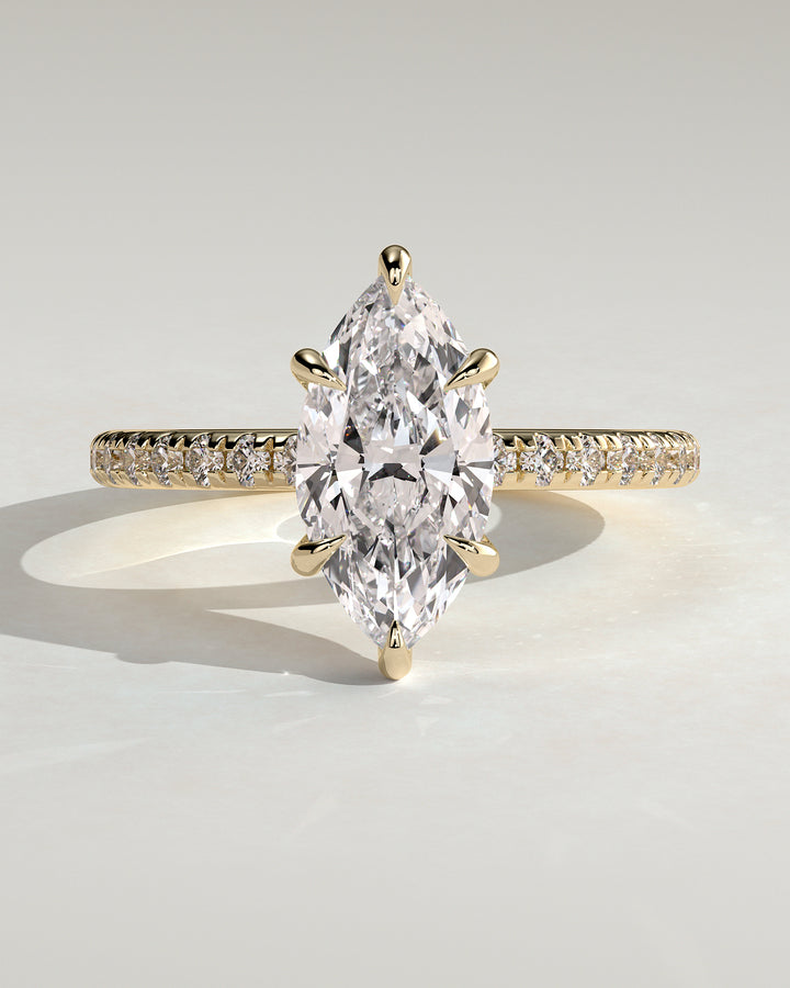 2ct marquise hidden halo diamond ring
