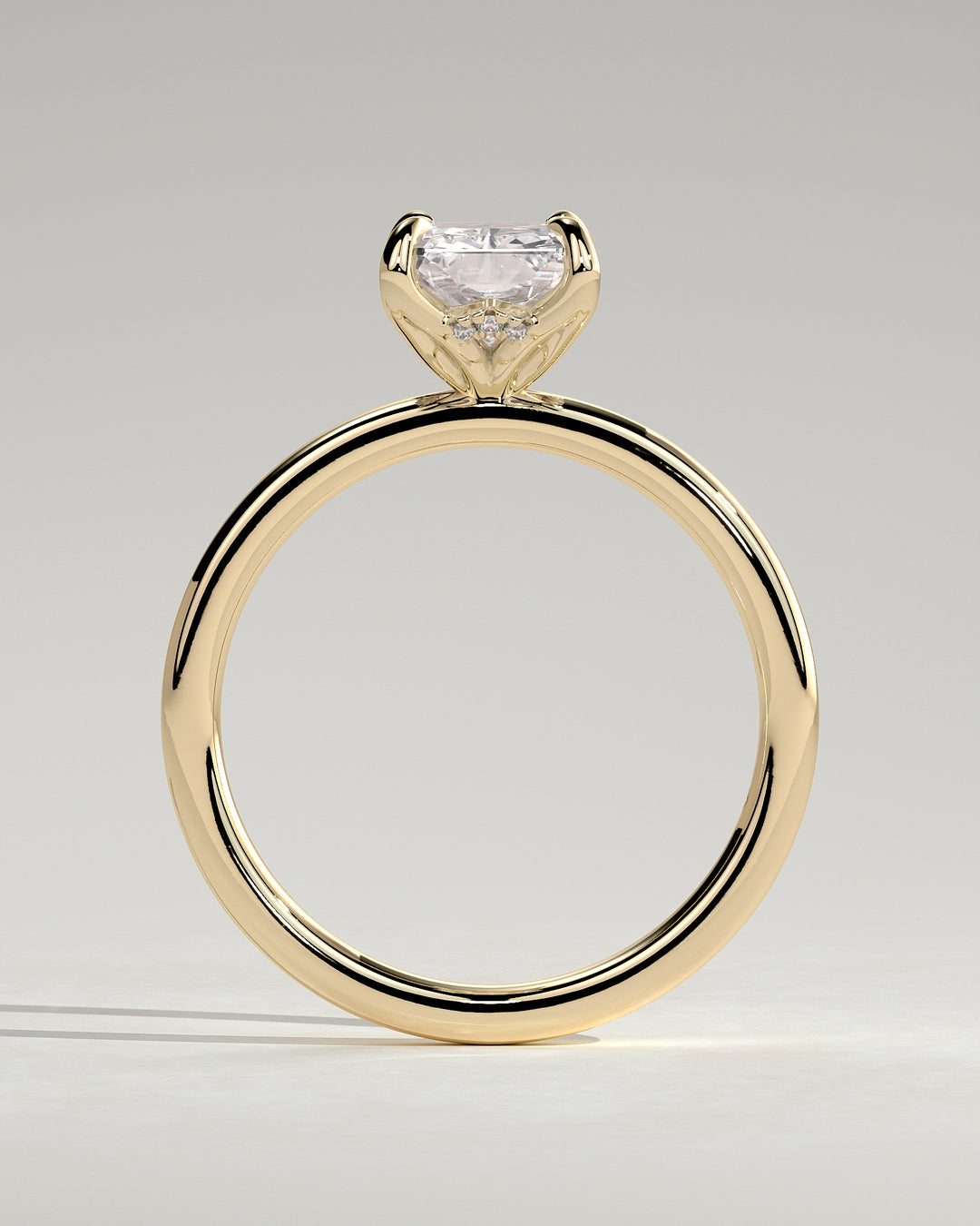 2ct radiant engagement ring