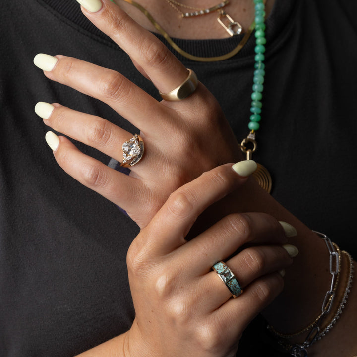 2.0CT Oval Cut E/VS Lab Grown Diamond Cluster Engagement Ring