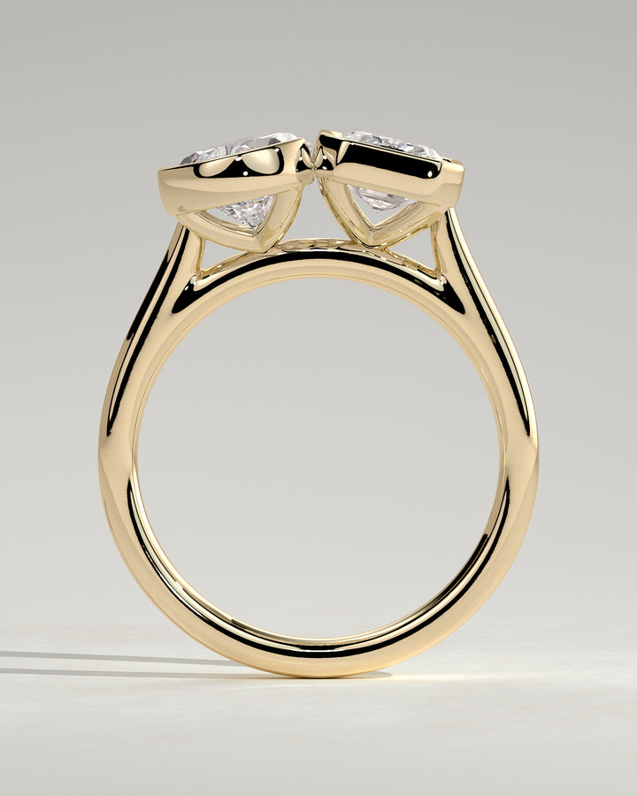 3.0ct pear lab diamond ring