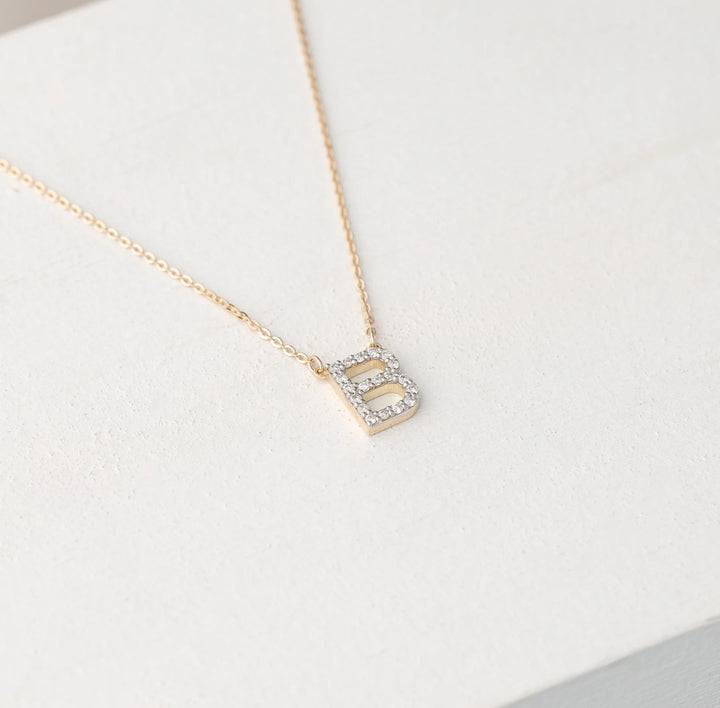 A to F letter necklace
