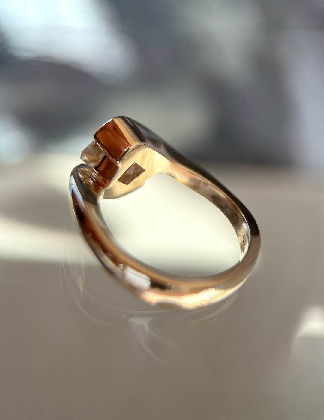 1.0CT-2.0CT Asscher Cut Lab Grown Diamond Rapture Engagement Ring
