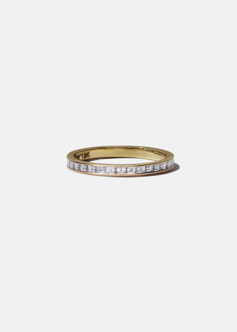 Asscher Cut Lab Grown Diamond Eternity Wedding Band