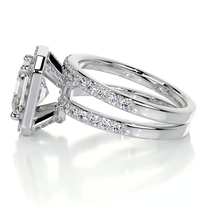 Asscher Lab Diamond Ring Set