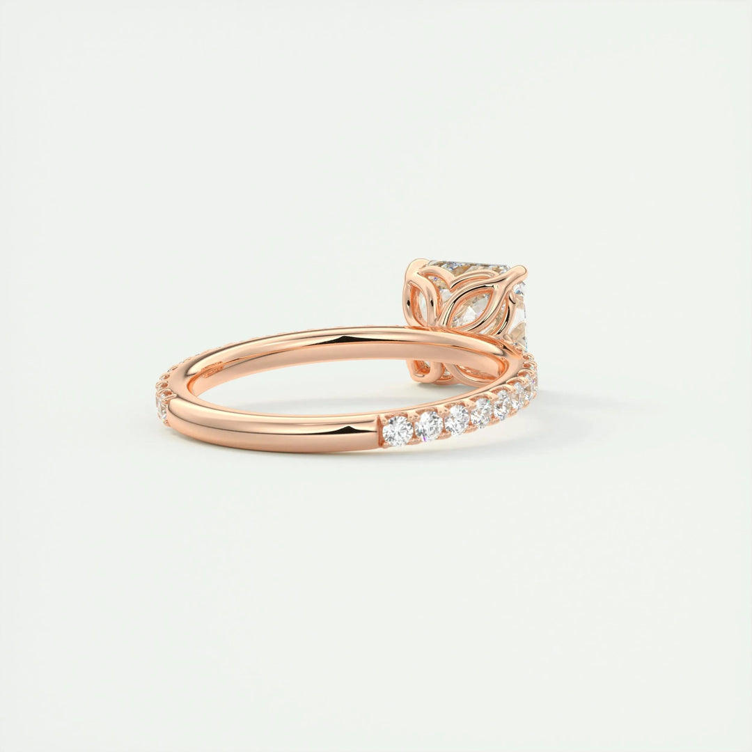 elegant asscher diamond engagement ring USA