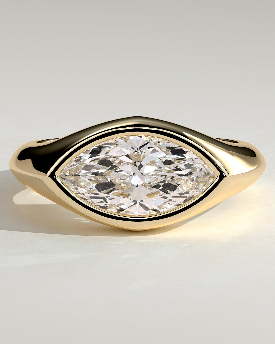 Bezel Set Engagement Ring