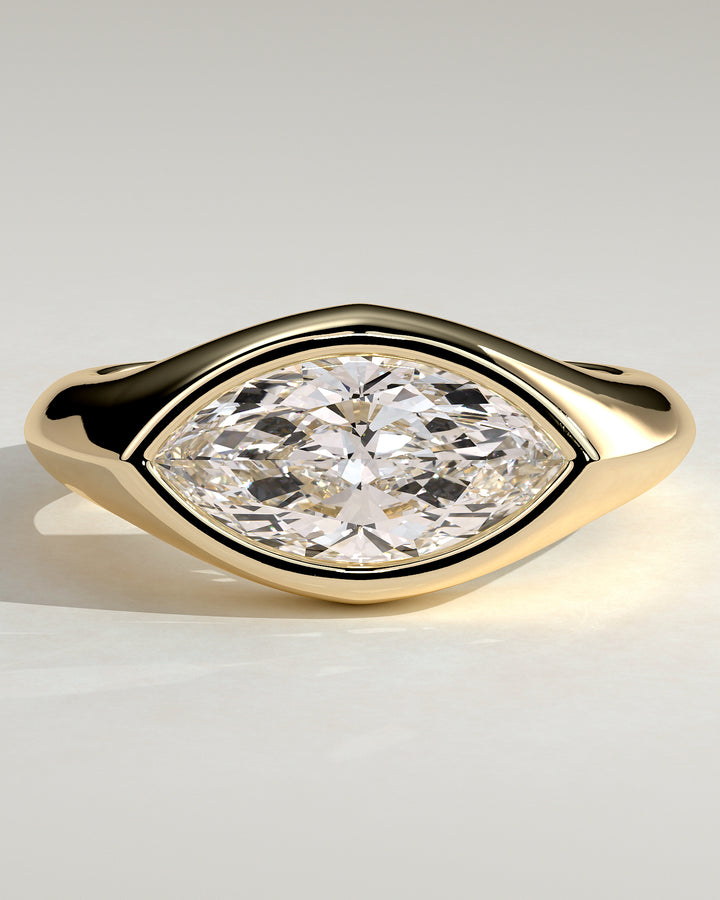 Bezel Set Engagement Ring