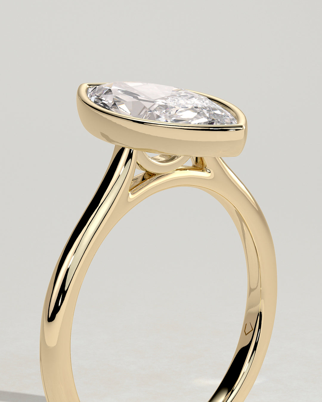Bezel Setting Engagement Ring