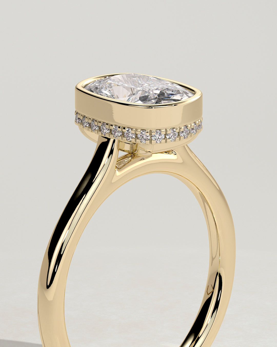 hidden halo engagement ring