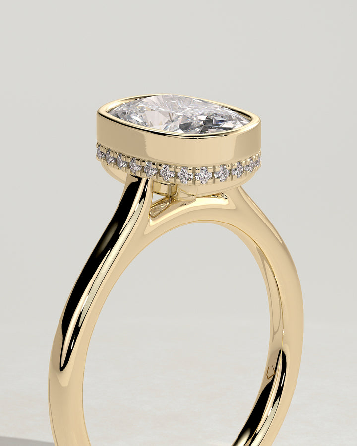 hidden halo engagement ring