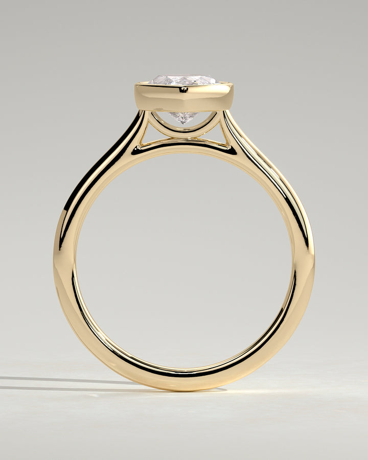 high setting engagement ring marquise