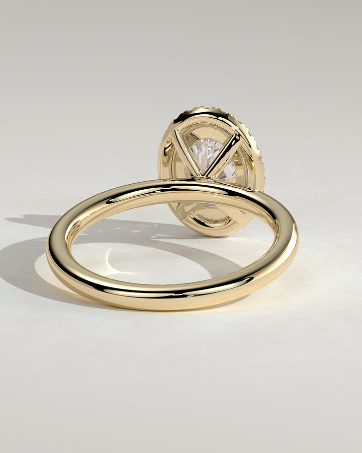 CVD diamond ring oval