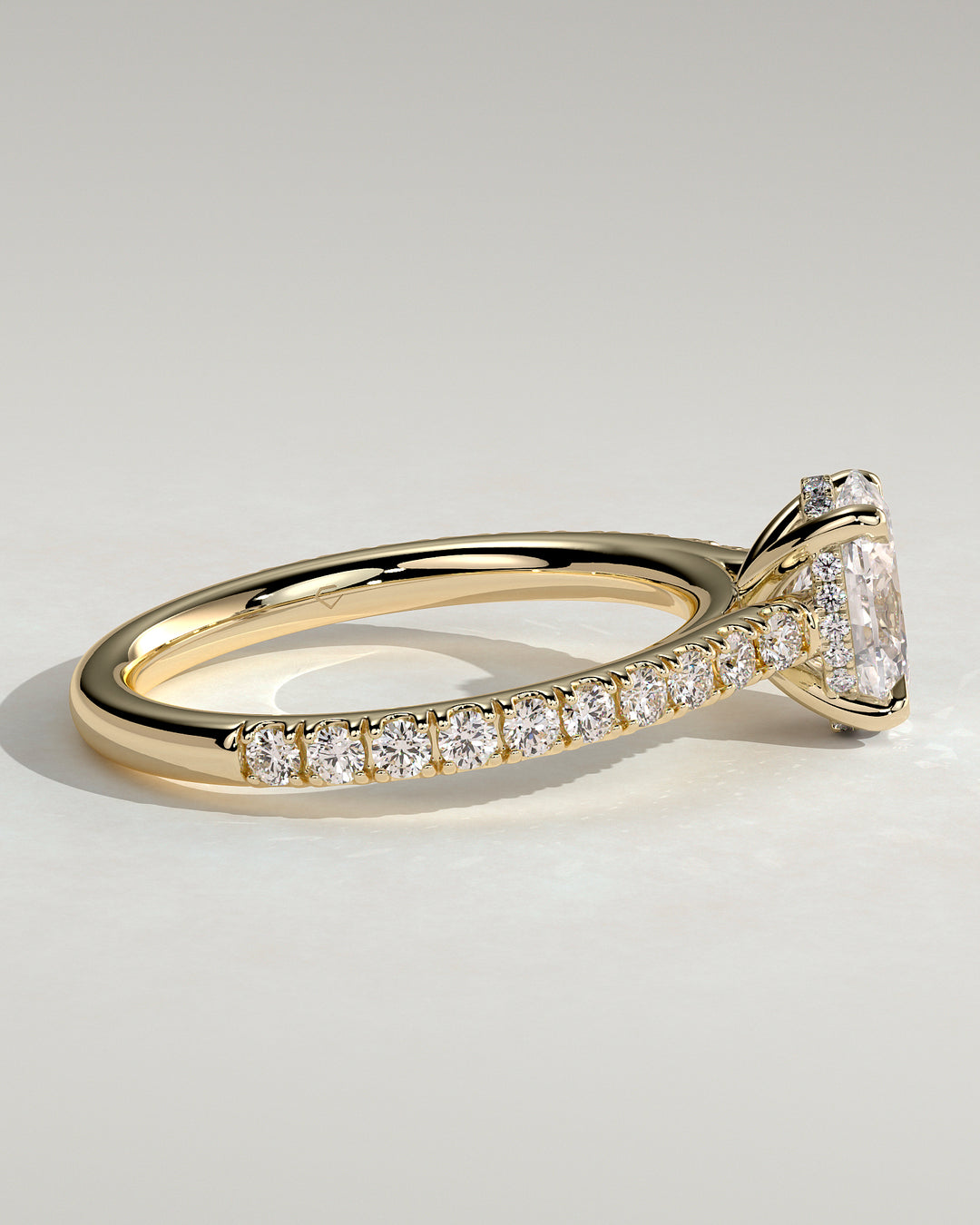 CVD lab diamond ring