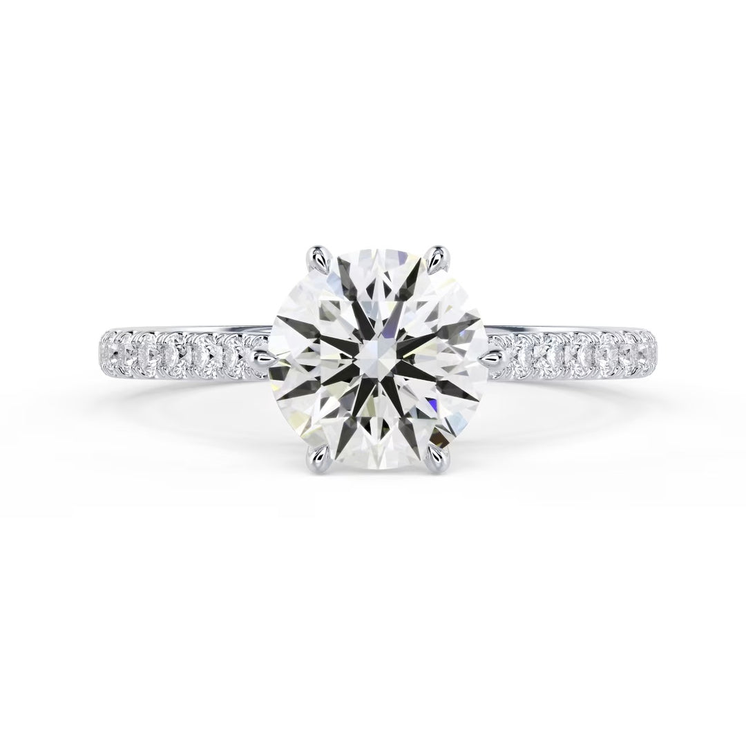 Round Cut Engagement Rings
