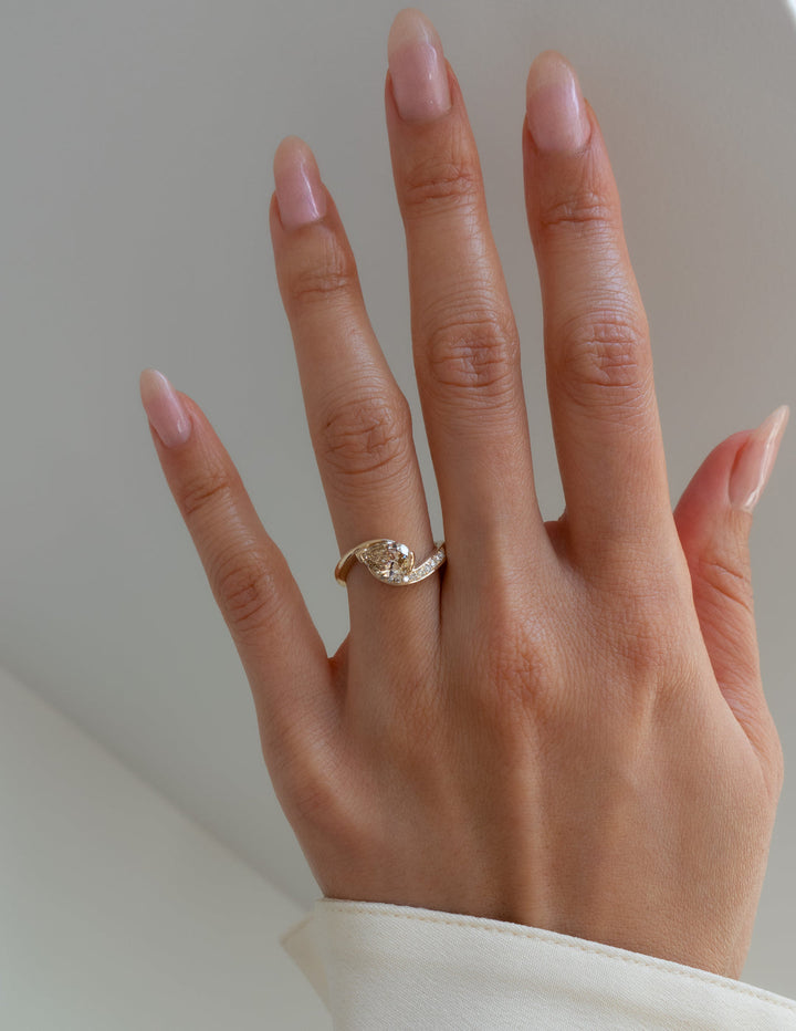 Fancy Champagne Diamond Engagement Ring