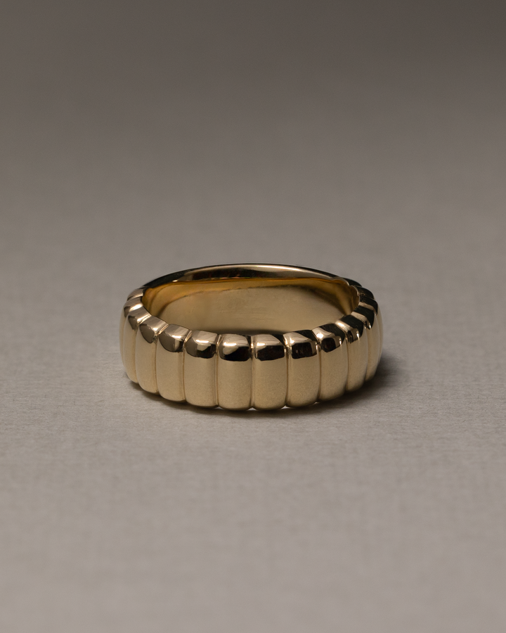 Charlotte Cigar Solid Gold Wedding Band
