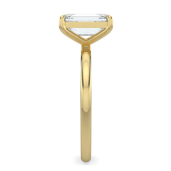 2.0CT Emerald E/VS1 Lab Grown Diamond Solitaire Engagement Ring