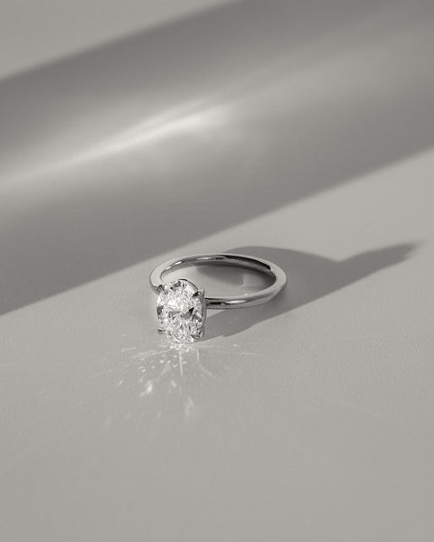 Oval Diamond Engagement Ring for Women