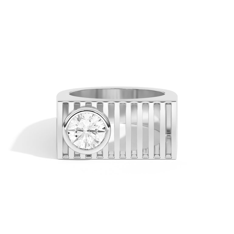 Round Solitaire IGI Lab Diamond Ring
