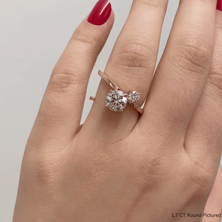 Round Solitaire Lab Diamond Engagement Ring