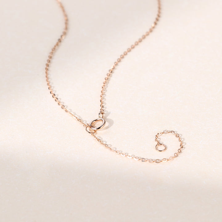 Cushion Cut Lab Grown Diamond Pendant Necklace in Solid Gold