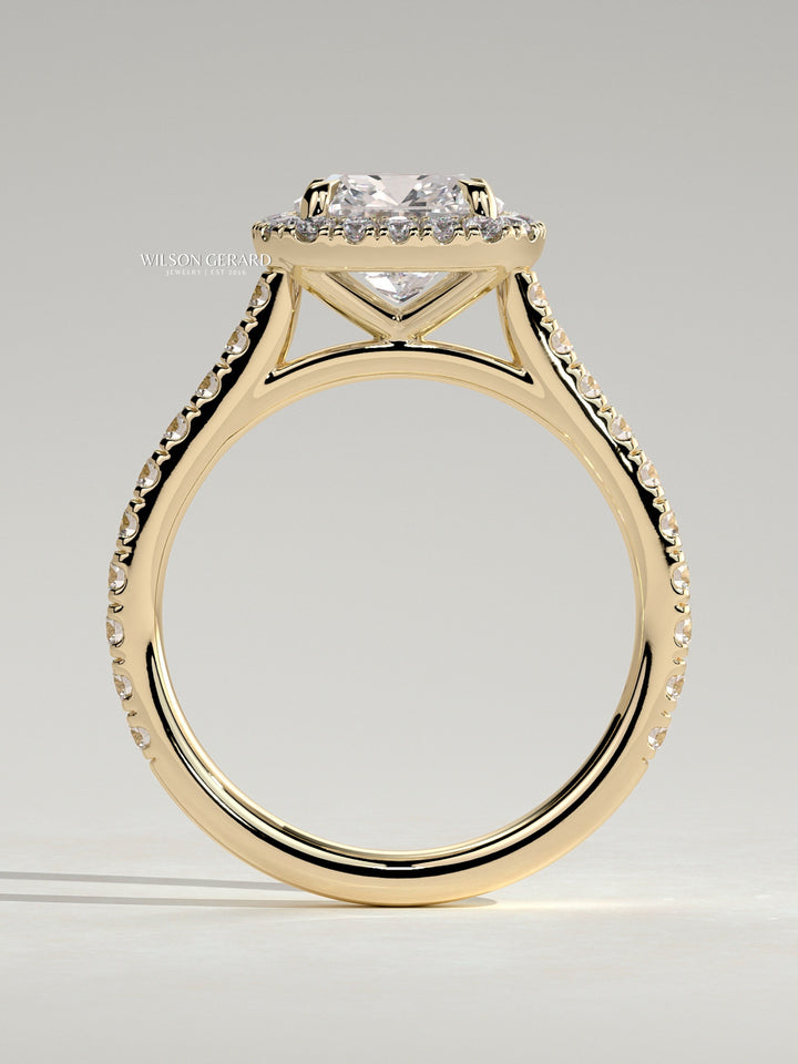 Cushion Cut Lab Diamond Ring