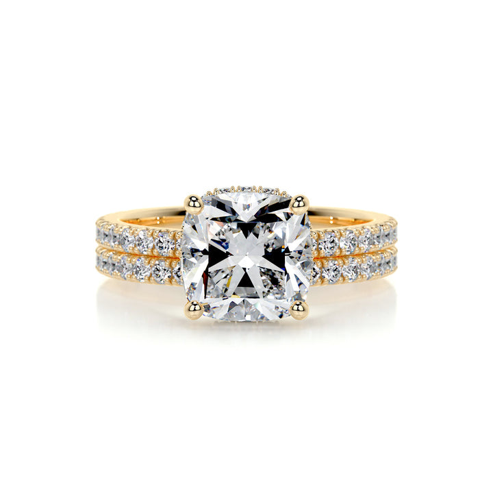 Cushion Diamond Wedding Set