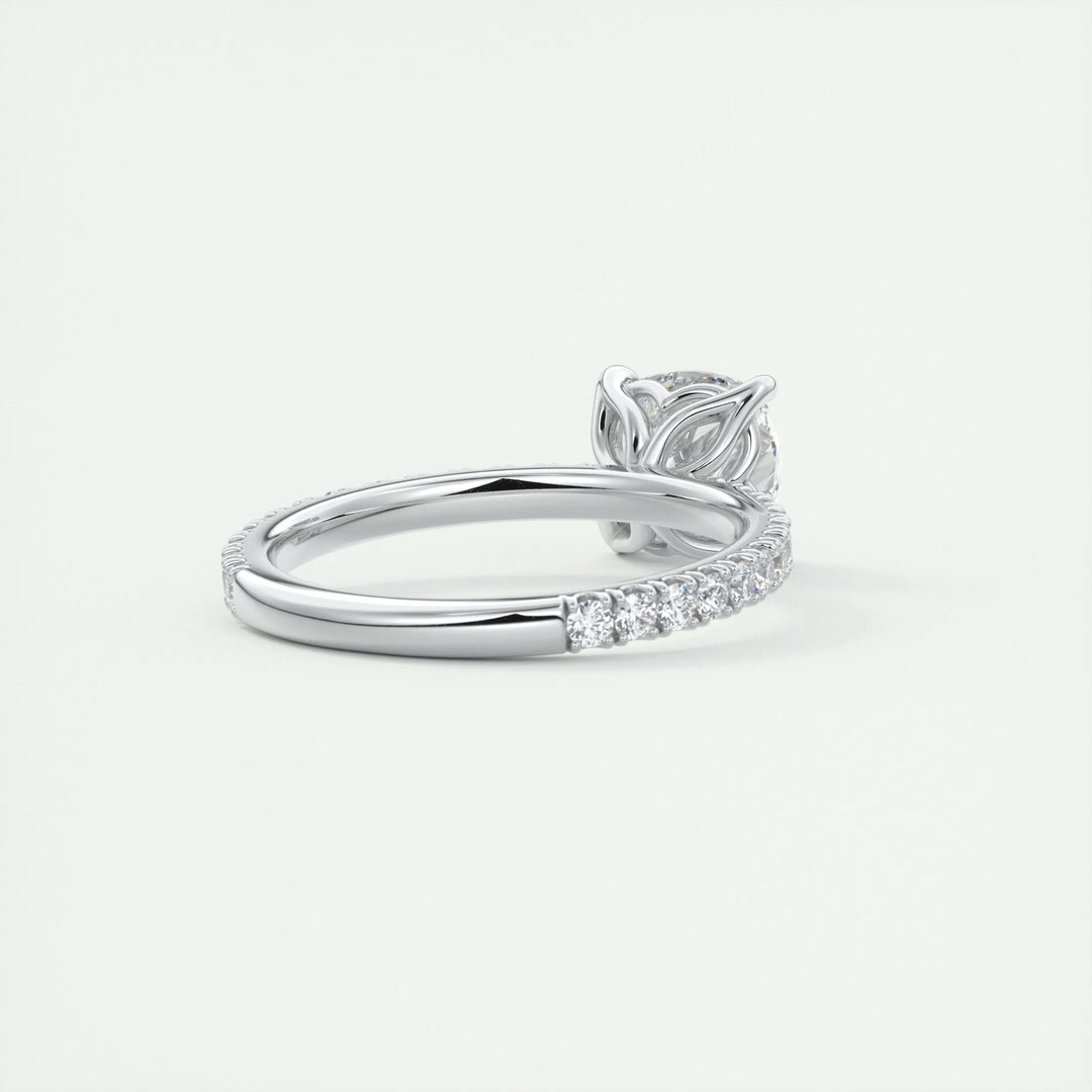 cushion cut F VS1 diamond ring USA