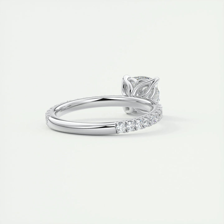 cushion cut F VS1 diamond ring USA