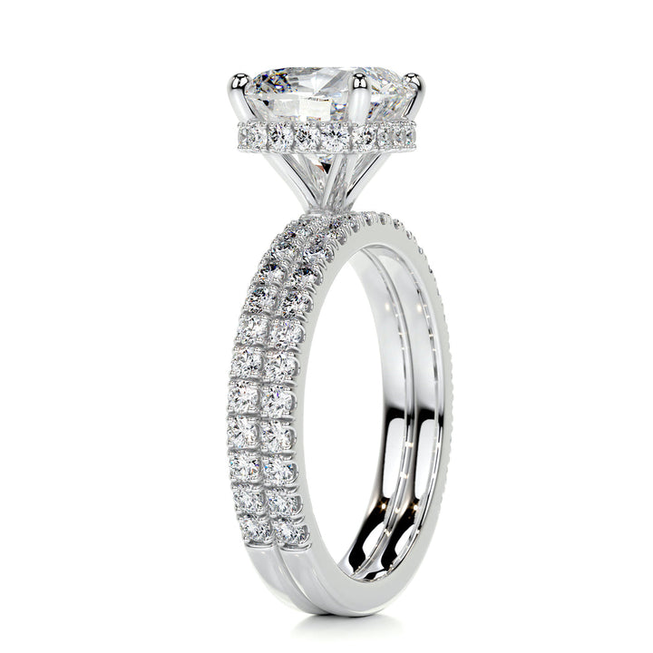 Lab Grown Cushion Diamond Bridal Set