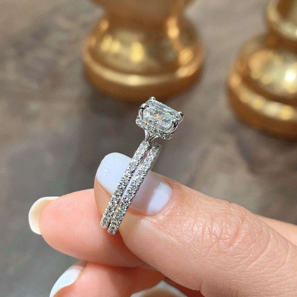 Cushion Lab Diamond Ring Set